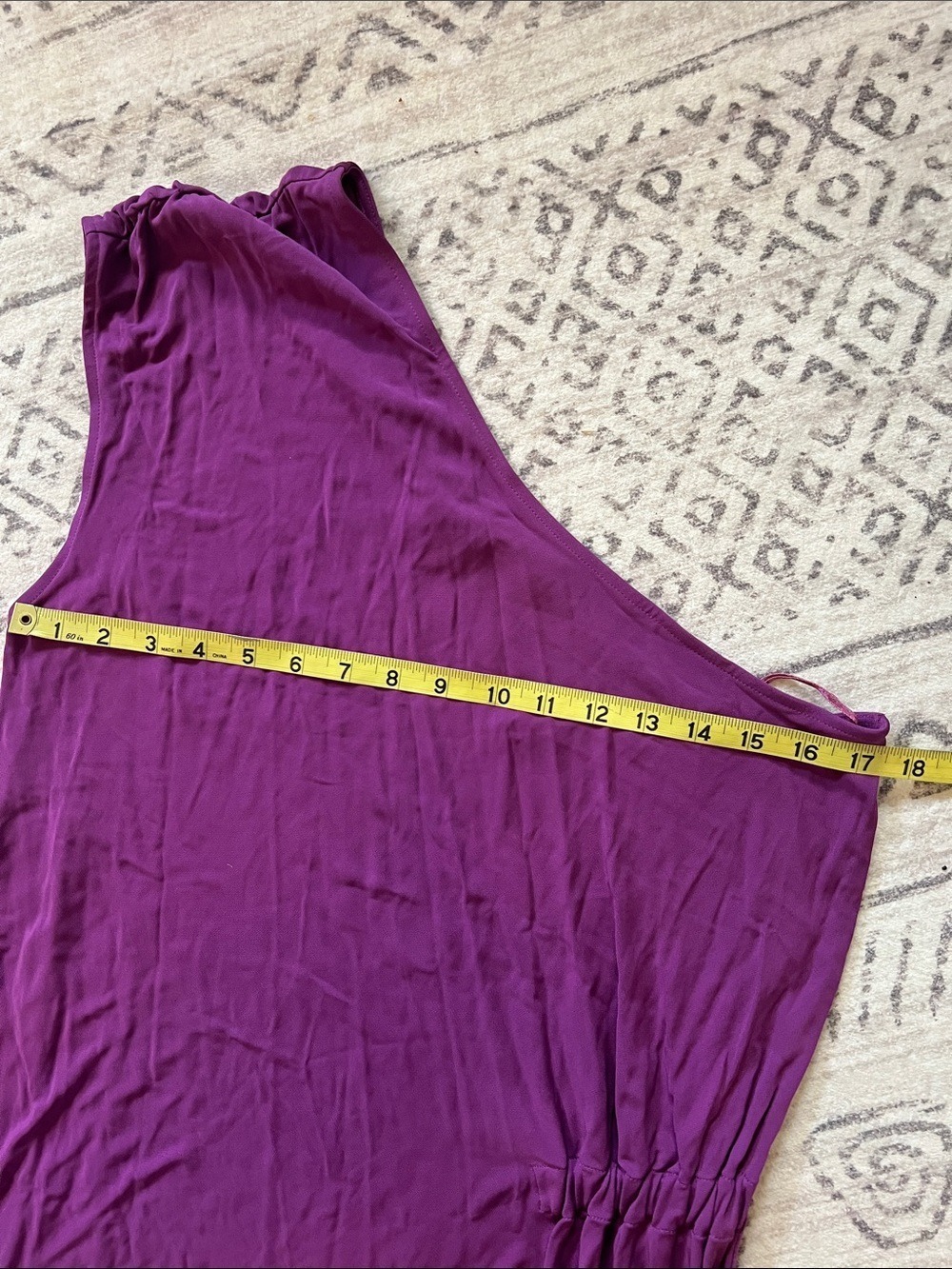 Haute Hippie One-Shoulder Magenta Dress - Picture 5 of 6